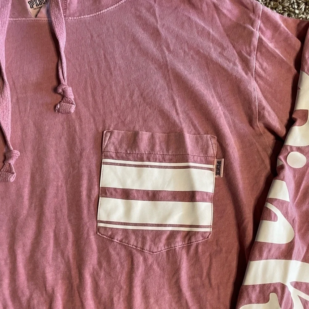 Pink by Victoria Secrets size small pink light hoodie - Picture 2 of 4
